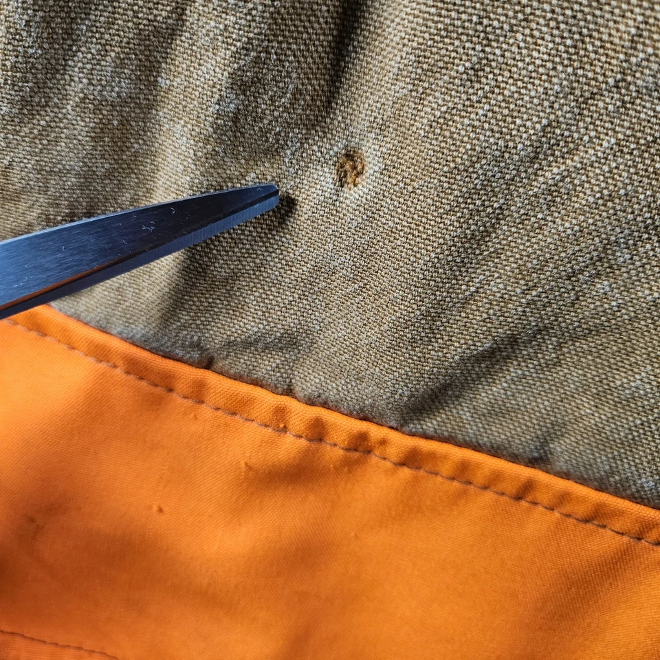 Chaqueta de Caza SafTbak EE. UU. Lona Para Hombre Talla M Mediana Marrón Naranja Foto 3 de 4