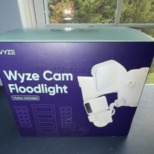 Wyze Flood Light Motion-Activated LED Outdoor Camera App Control White