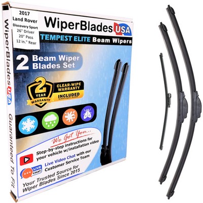 For 2017 Land Rover Discovery Sport Wiper Blades w/2yr Warr Set/3 w/Rear Wipers