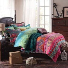 Boho Queen Comforter Set Soft Chic 3 Pieces Bedding Queen Comforter Set