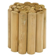 Grange Green Log Edging GLE225P 22.5x180x3cm Garden Border Flexible Timber