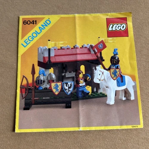 LEGO 6041 Armor Shop Castle Instruction Manual Only Used Collectible 1986
