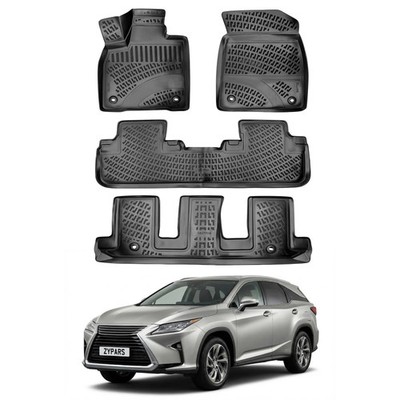 Fußmatten Automatten für Lexus RX 2015-2022 7-Sitzer TPE Allwetter