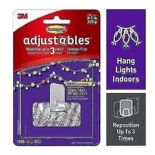 Command® Adjustables™ Repositionable 1/2 lb Clips, 14 Clips, 30 Strips,... 0.60 per strip