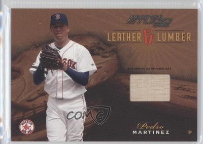 2003 Donruss Studio Leather & Lumber 50/150 Pedro Martinez #LL-34 HOF 0v1