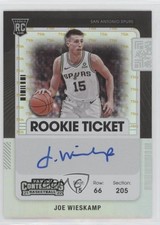 2021 Panini Contenders Rookie NBA 75th Anniversary Ticket Joe Wieskamp Auto 5h0