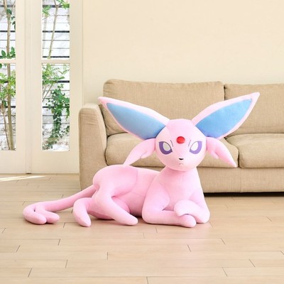 Pokemon Espeon Lebensgroß Plüschtier Liegend Pokemon Center Limitiert JAPAN 2025
