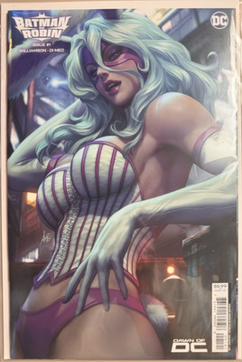 Batman and Robin #1 ~ Stanley ARTGERM Lau ~ WHITE RABBIT Cover B ~ 1st SHUSH 