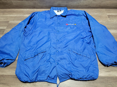 Vintage Saturn Car Company Windbreaker Jacket By Hilton USA Mens