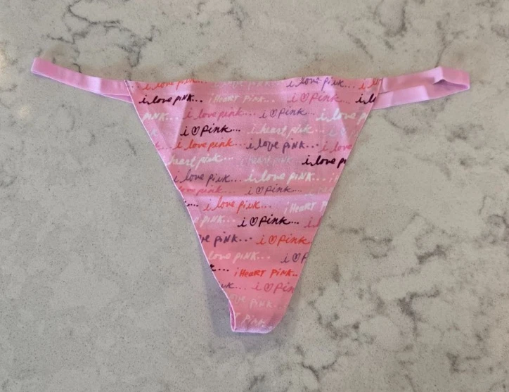 Tanga Victoria's Secret ROSA No-String - M - VS Panty Nuevo con Etiquetas Foto 3 de 4