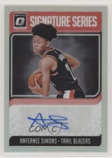 2018 Panini Donruss Optic Signature Series Holo Prizm Anfernee Simons Auto 2sw