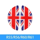 Union Jack Door Handle Sticker For Mini Cooper Clubman R55 R56 R60 R61 blue red