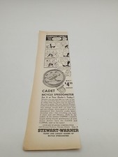 Stewart-Warner Cadet Bike Speedometer Bicycle Chicago IL  Vintage Print Ad