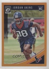 2018 Donruss Optic Rookies Orange Prizm 129/199 Jordan Akins #141 7l6