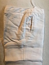 Women's White Jones New York Collection Dress Pants Size 6 Linen/Rayon