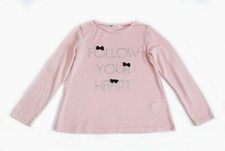 H M Girl's Size 6-8Y Light Knit Pink Sweater