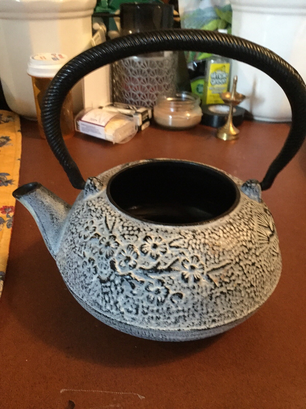 Japanese Tetsubin Cast Iron Teapot eBay