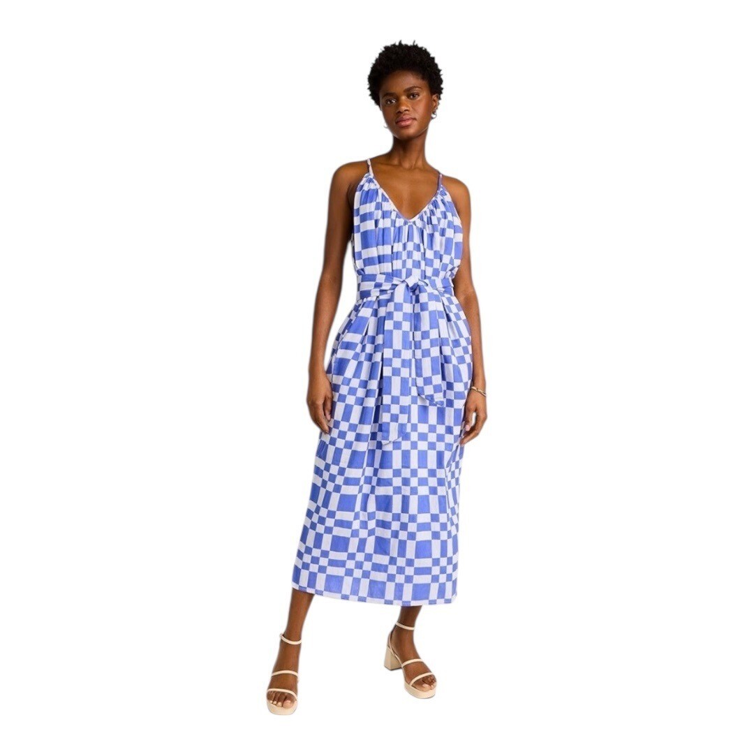 humanoid linen dress Humanoid Weda Dress in Clouds – OUR OWN PROJECTS