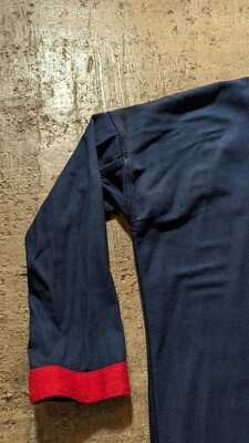 Visvim Sanjuro Coat Indigo Cotton Red Wool Size 3 | eBay UK