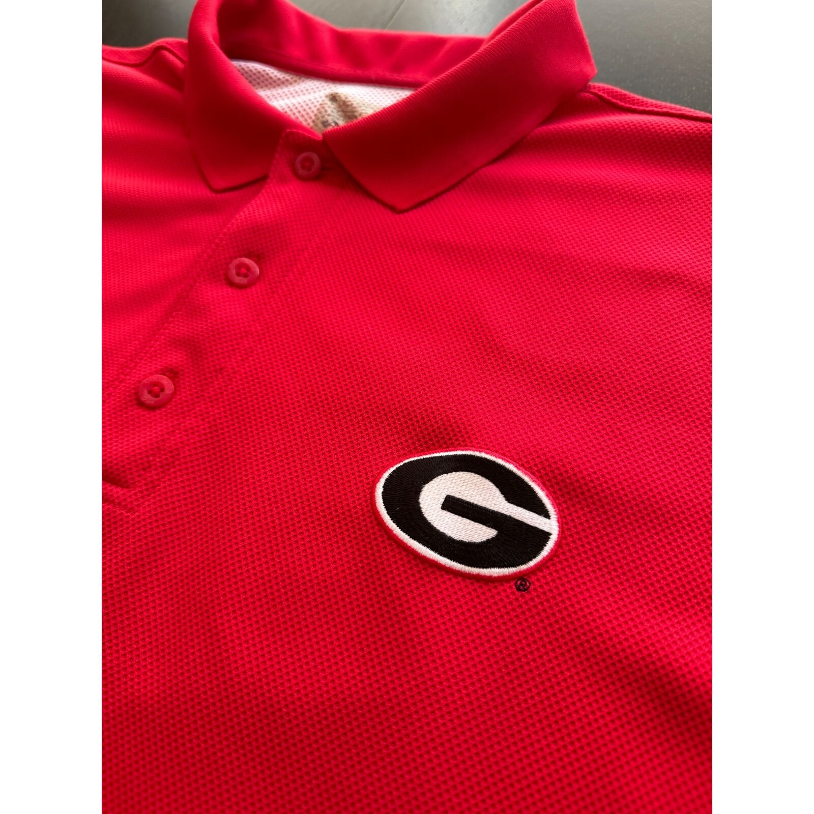 Columbia PFG Polo Shirt Men 2X Georgia UGA Embroidered Logo Short Sleeve Vented