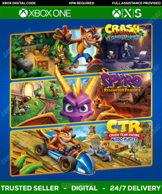Crash + Spyro Triple Play Bundle - Xbox One, Series X|S - VPN Argentina Key Code