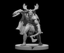 Human Male Barbarian V15 Fighter Warrior 28mm Scale DND D D Tabletop Mini
