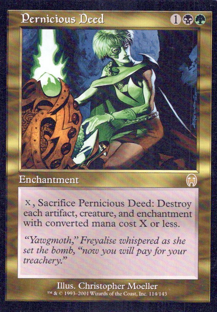 Pernicious Deed NM #114 Apocalypse MTG