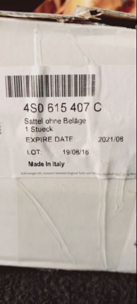 New OEM Genuine Audi R8 Rear LH Brake Caliper 2017-2023 4S0615407C steel brakes 