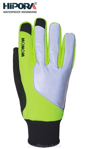 WOWOW WETLAND HANDSCHUHE WASSERDICHT REFLEKTIEREND WINTER MOUNTAIN BIKE FAHRRAD - Picture 6 of 6