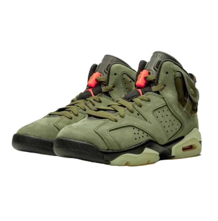 Nike Air Jordan 6 Retro x Travis Scott Mid Olive Jordan 6 Nike Air Jordan 6 Retro x Travis Scott Mid Olive Jordan 6