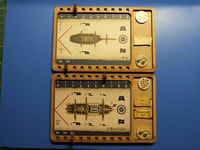 2x Kartenhalter für ''Black seas'' Schiffskarten, Lasercut