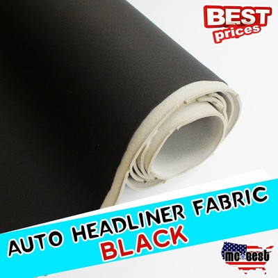 60 W Headliner Fabric Black Car Boat Ceiling Sagging Repair Backed Foam 25sqft Ebay