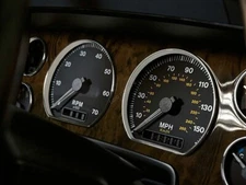 For Jaguar XJS XJ-S 1992-1996 Polished Aluminium Trim Rings Instrument Cluster