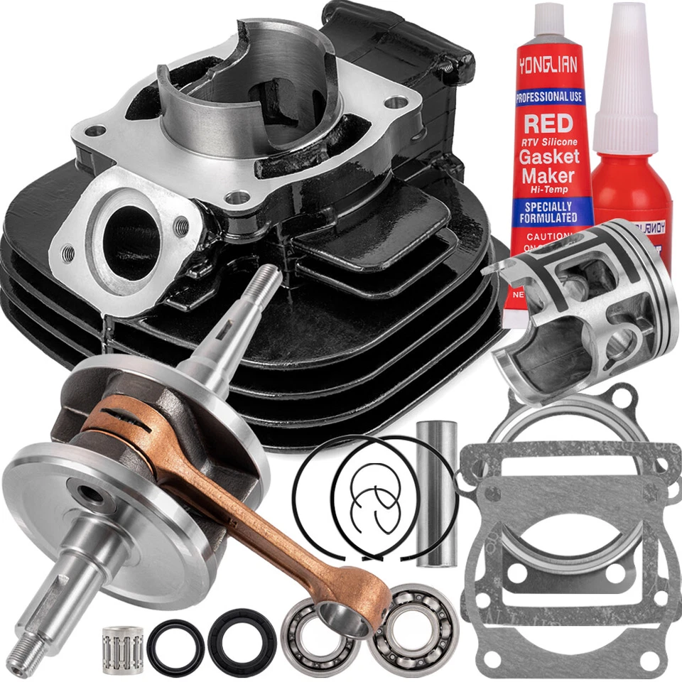 For Yamaha Blaster 200 Piston Cylinder Crank Shaft Rebuild Gasket Seal Kit 66mm - Image 2 of 4