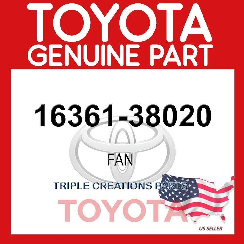 GENUINE Toyota 16361-38020 FAN 1636138020 OEM | eBay 