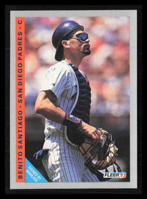 Benito Santiago 1993 Fleer #523 Florida Marlins