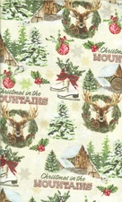 CHRISTMAS IN THE MOUNTAINS  - FABRIC TRADITION - ONE YARD