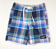 Abercrombie  Fitch Mens Swim Trunks Medium Plaid Boardshorts Cargo Shorts