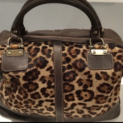 Claudia Firenze handbags leather with Animal Print