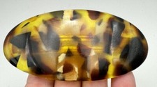 Vintage French Ladies Tortoise Shell Large Hair Clip