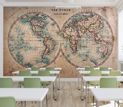 3D World Map 8216 Wallpaper Mural Wall Print Wall Wallpaper Murals US Coco