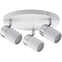 Paulmann 667Spotlight Zyli IP44 Rondell Max. 3X10W GU10 Weiß/Chrom 230V Meta