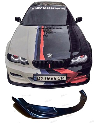 bmw E46 Front lip spoiler HAM style for msport bumper Splitter spoiler 
