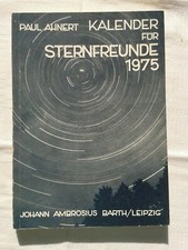 Kalender für Sternfreunde 1975, kleines astronomisches Jahrbuch, DDR-Fachbuch