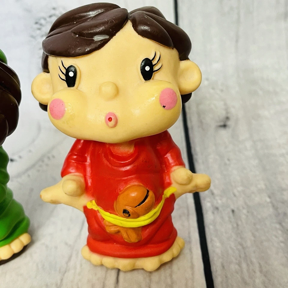 Juguetes chirriantes de goma de colección 1999 Chariot Victor Publishing JONAH And the Big FISH Foto 3 de 4