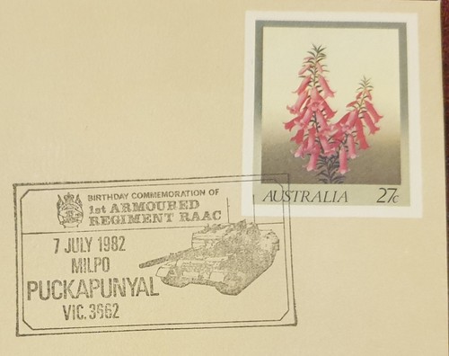 1982 Military Pictormark. 1st Armoured Regiment RAAC (7) Milpo Puckapunyal