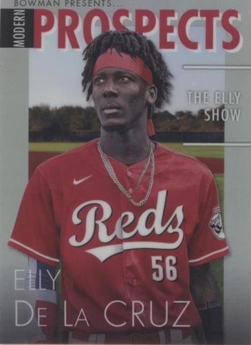 Topps 2023 Bowman Elly De La Cruz Reds Aqua Refractor /125 MP-9