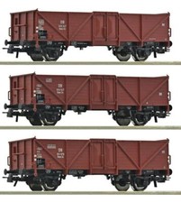 Roco 6600075, 3tlg. Set offene Güterwagen, DB, Neu & OVP, H0
