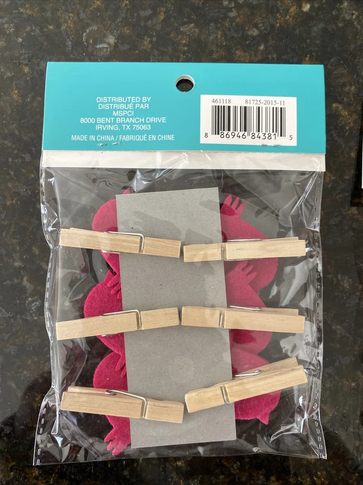 Set of 10 Spring Easter Felt Egg & Chicks Craft Classroom Photo Clothespins - Image 4 of 4