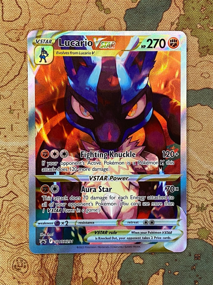 Pokemon Card TCG - Lucario VSTAR SWSH291 Sword & Shield Black Star
